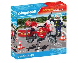 PLAYMOBIL ACTION HEROES - POMPIER ET MOTO #71466